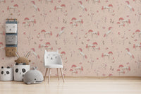 Elegant unicorn and blossoms wall decor
