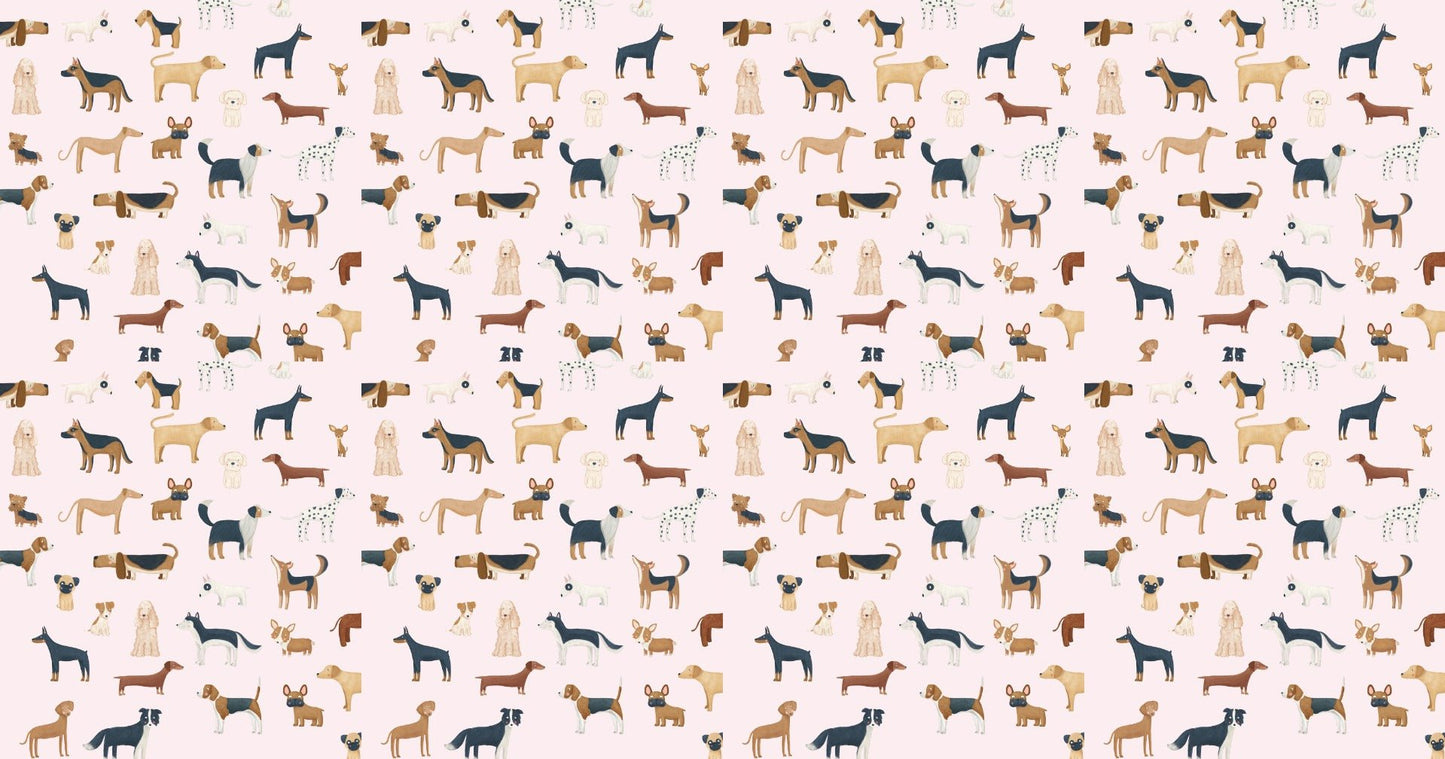 Pink Canine Collection Wallpaper - Giffywalls