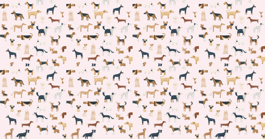 Pink Canine Collection Wallpaper - Giffywalls, MM-07