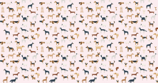 Pink Canine Collection Wallpaper - Giffywalls, MM-07