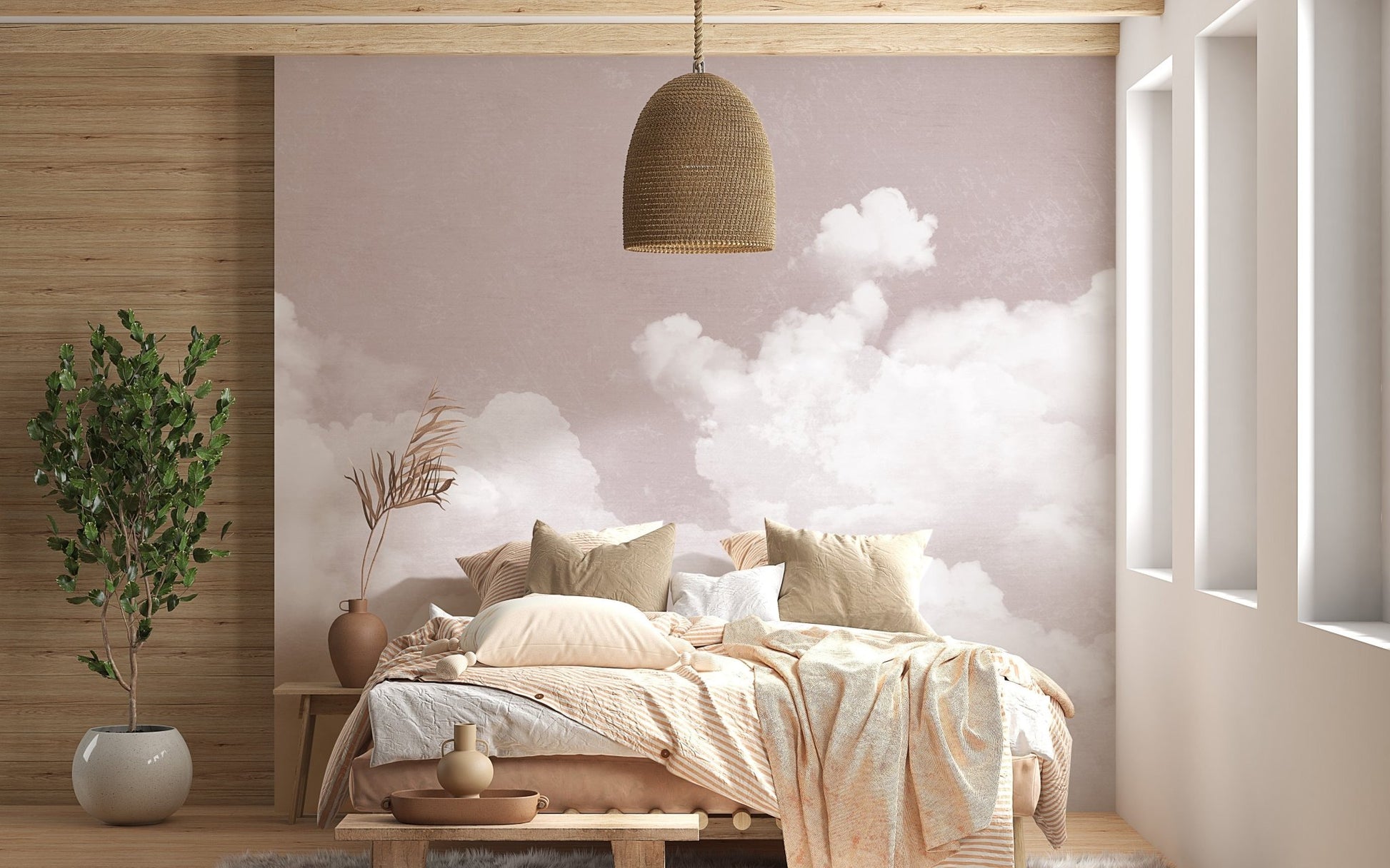 Pink Clouds Wallpaper Mural, C133