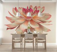 Single stem Pink Dahlia wallcovering texture natural marine landscape., GD7096