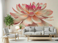 Vibrant Pink Dahlia mural home improvement amazing blossom perspective., GD7096