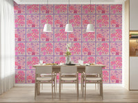 Lavender purple floral mural wallpaper mural for stylish apartment walls