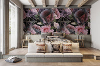 Modern Pink Flowers Wallpaper for Elegant Spaces tropical-20