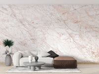 Trendy metallic pink gold marble mural wallpaper A653
