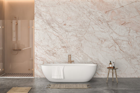 Elegant pink gold marble wallpaper mural design A653
