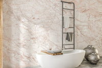 Soft pink gold marble effect wall mural wallpaper A653
