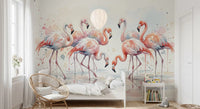Pink Grace in Watercolors Wall Mural