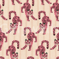 Feminine and fun jungle wallpaper design

