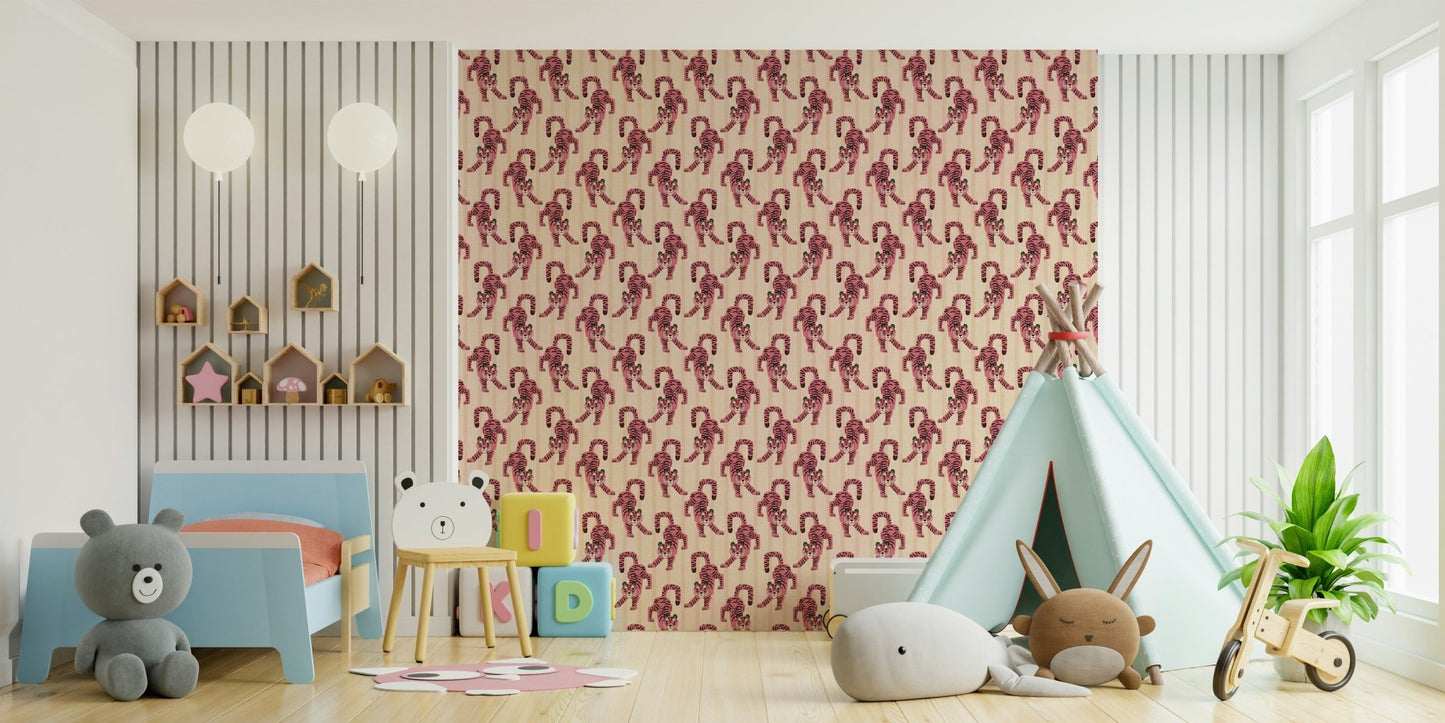Textured wallpaper for playful interiors


