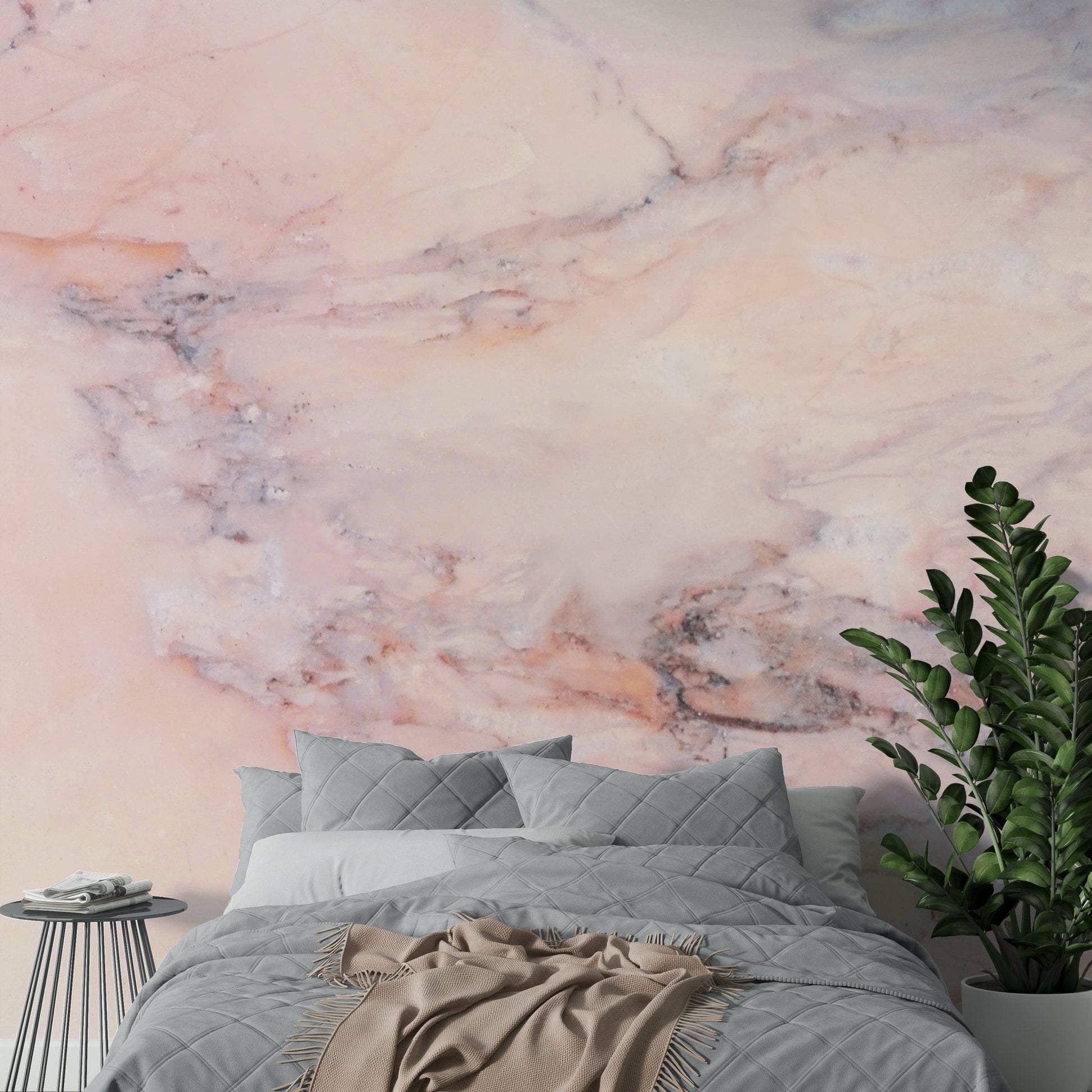 Easy-to-apply elegant marble mural

