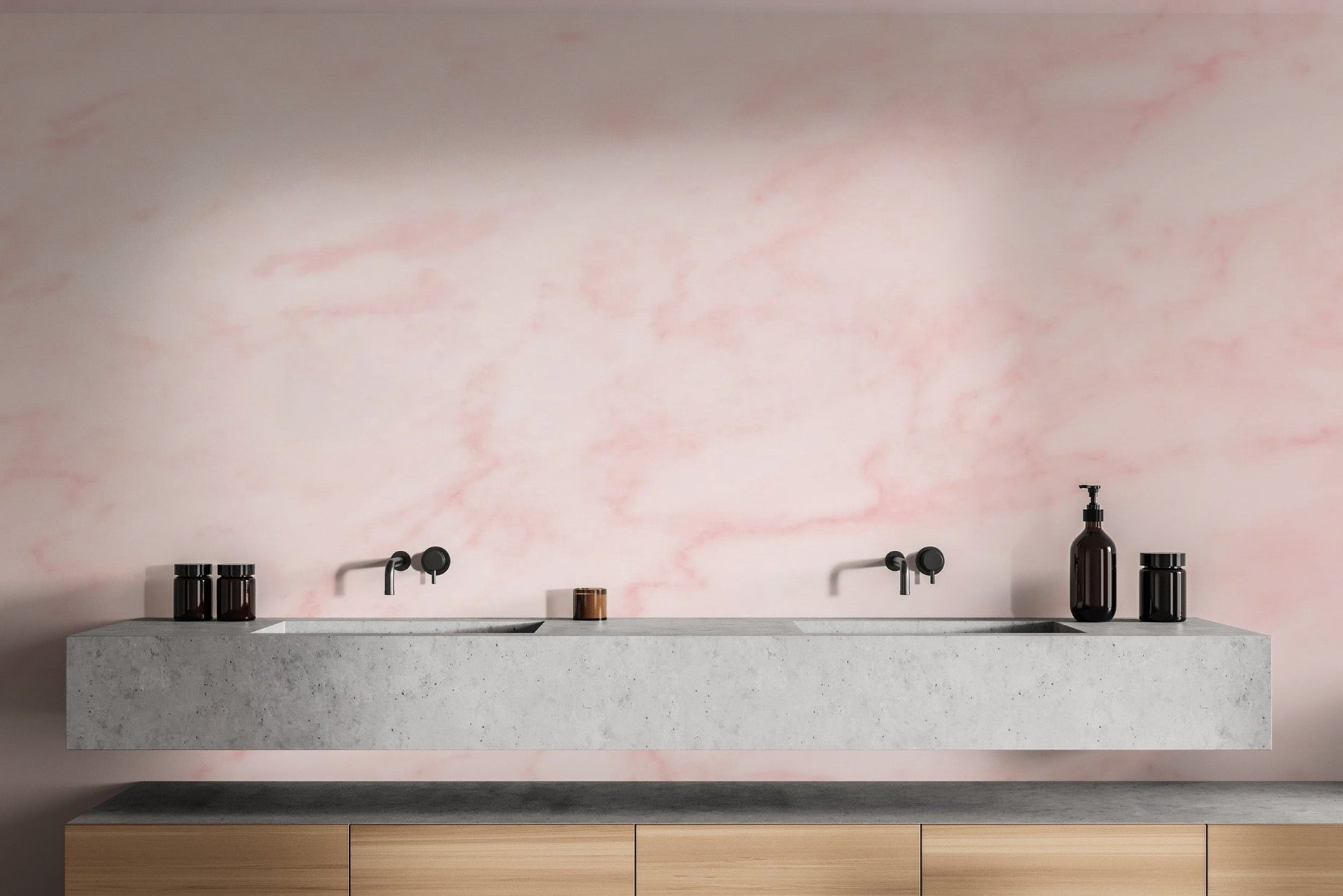 Pink Marble Wallpaper Mural - Giffywalls marble-03