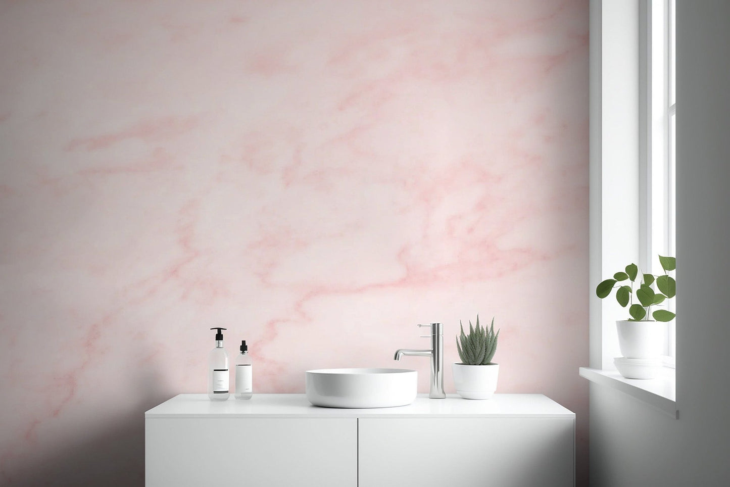 Modern Pink Marble self-adhesive wall mural marble-03