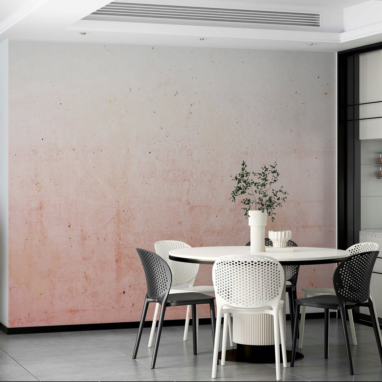 Pink Ombre on Concrete Wall Mural