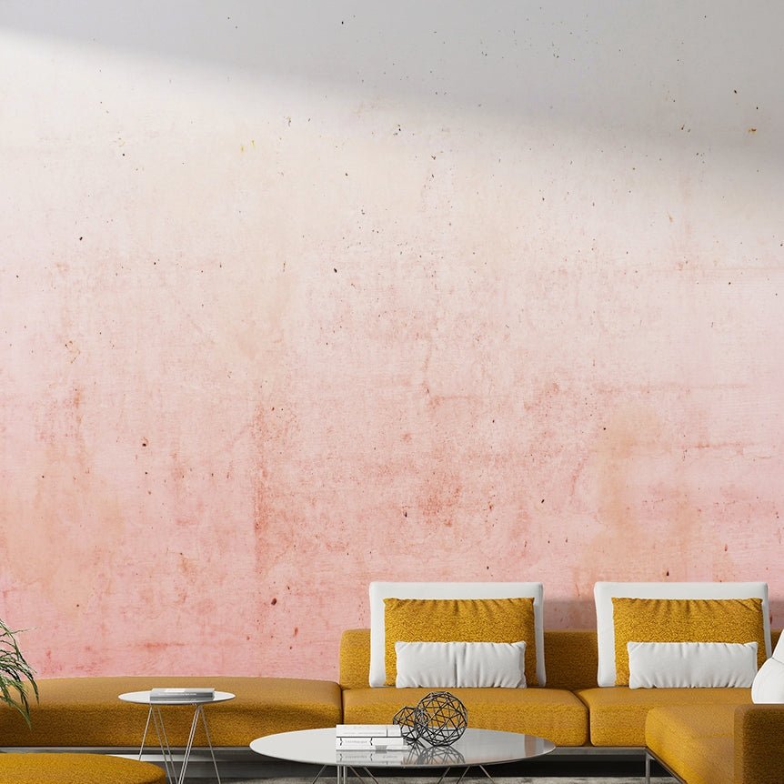 Pink Ombre on Concrete Wall Mural