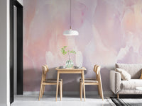 Pink Marble Textured Wallpaper Mural - Giffywalls