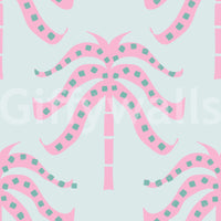 The design is non-realistic and interpretive.

