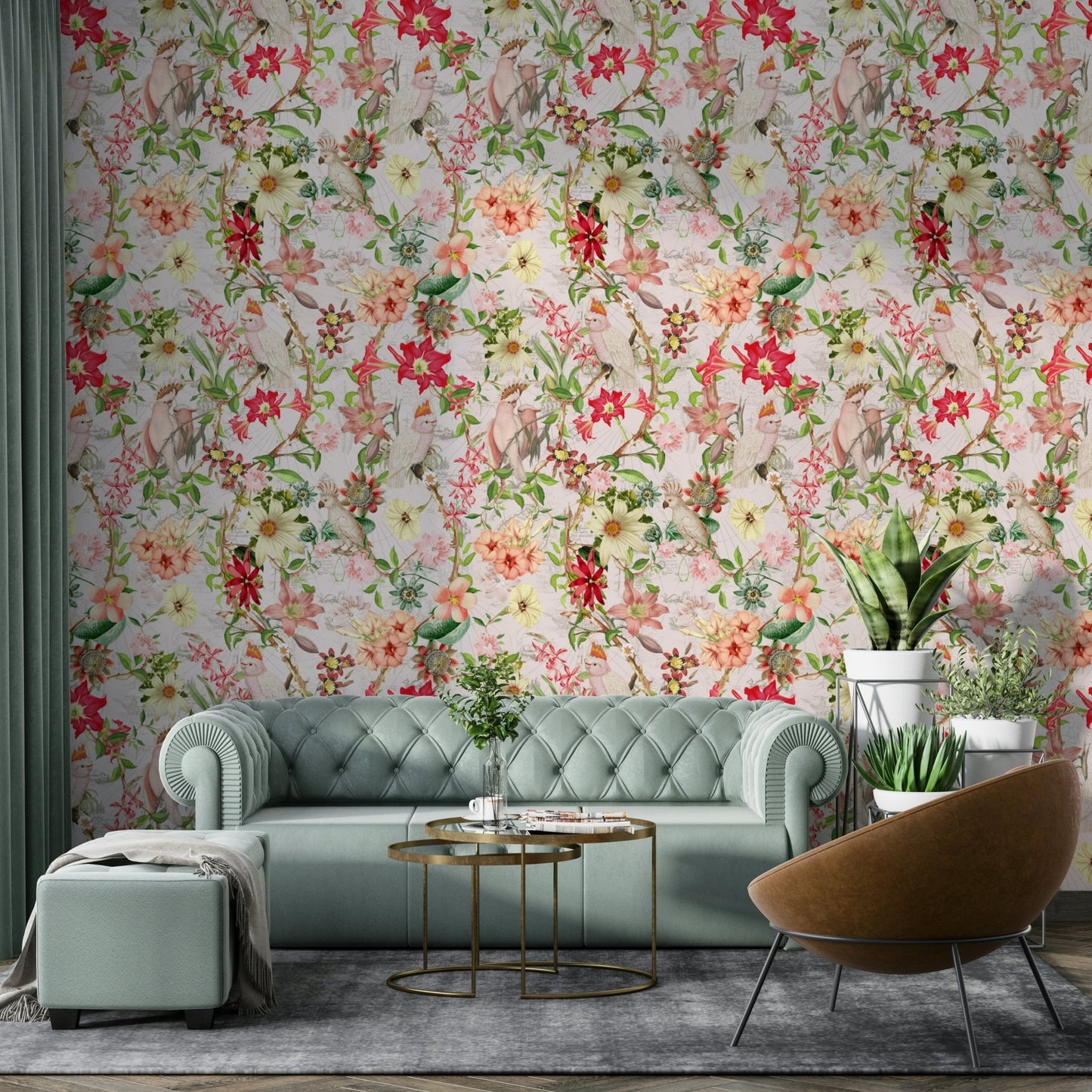 Elegant pink wallpaper for cozy interiors

