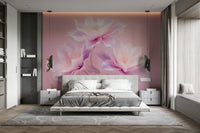 Elegant flower mural for calm spaces, GD2396