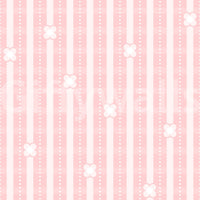 Patterned feature wall using the Pink Petals & Stripes Wallpaper design.