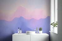 Vibrant Ombre Wallpaper in Pink and Purple
