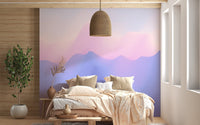Pink & Purple Ombre Wallpaper Mural - Giffywalls