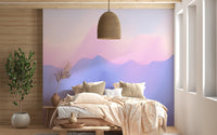 Pink & Purple Ombre Wallpaper Mural - Giffywalls