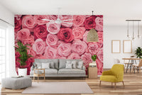 Blooming roses wallpaper design
