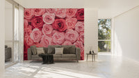 Pink floral wallpaper for walls
