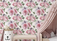 Romantic Floral Repeat Wall Accent