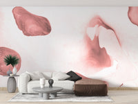 Creative watercolor pink mural