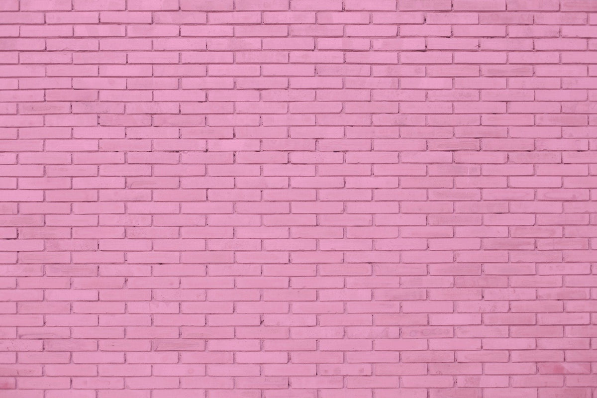 Pink Brick Wallpaper Mural