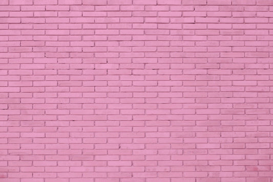 Pink Brick Wallpaper Mural