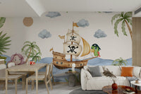 Mural wallpaper of a pirate cove adventure GD4307

