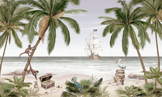 Pirate Bay Wall Mural Wallpaper