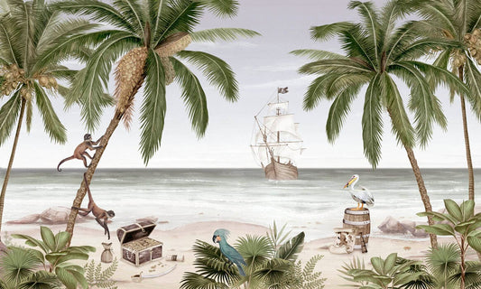 Pirate Bay Wall Mural Wallpaper