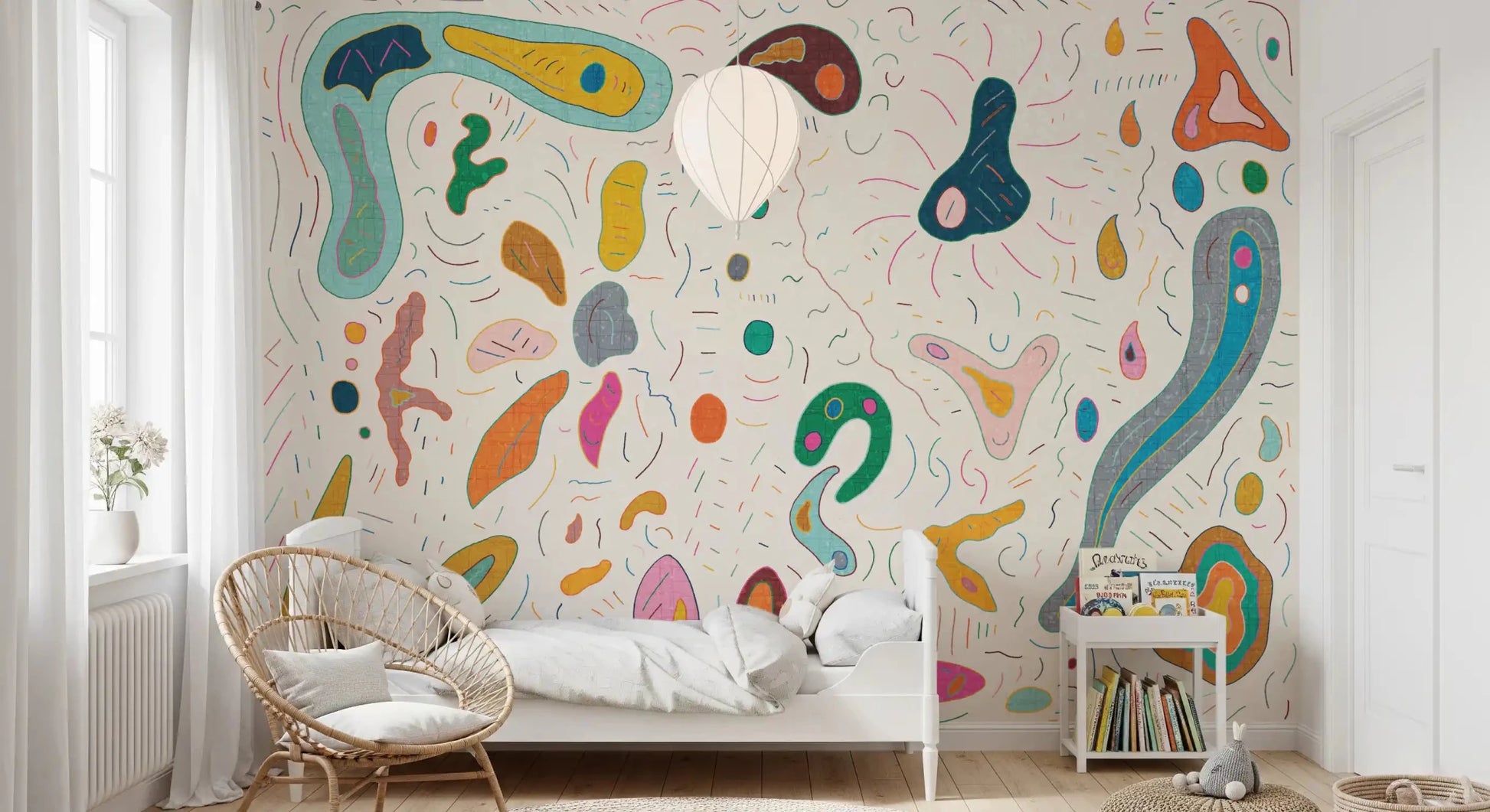 Playful abstract shapes Wall MuralGD9531