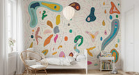 Playful abstract shapes Wall MuralGD9531