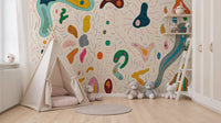 Playful abstract shapes Wall MuralGD9531