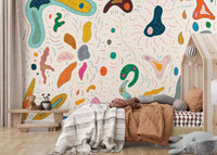 Playful abstract shapes Wall MuralGD9531