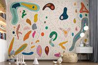 Playful abstract shapes Wall MuralGD9531