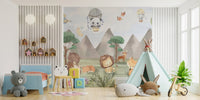 Playful Animals Forest Wall Mural - Giffywalls, C109