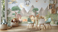 Playful Animals Forest Wall Mural - Giffywalls, C109