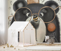 Royal Bear Cartoon Wallpaper for Walls

