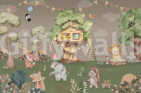 The overall mood is happy, lively, and peaceful.
