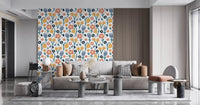 Soft Playful Meadow wallpaper installed in a lounge area⁠GD9448