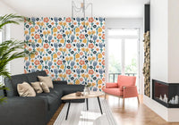 living room space decorated with this Meadow wallpaperGD9448