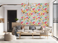 Pebble Palette wallpaper creates a lively mood in this Dining area GD9453
