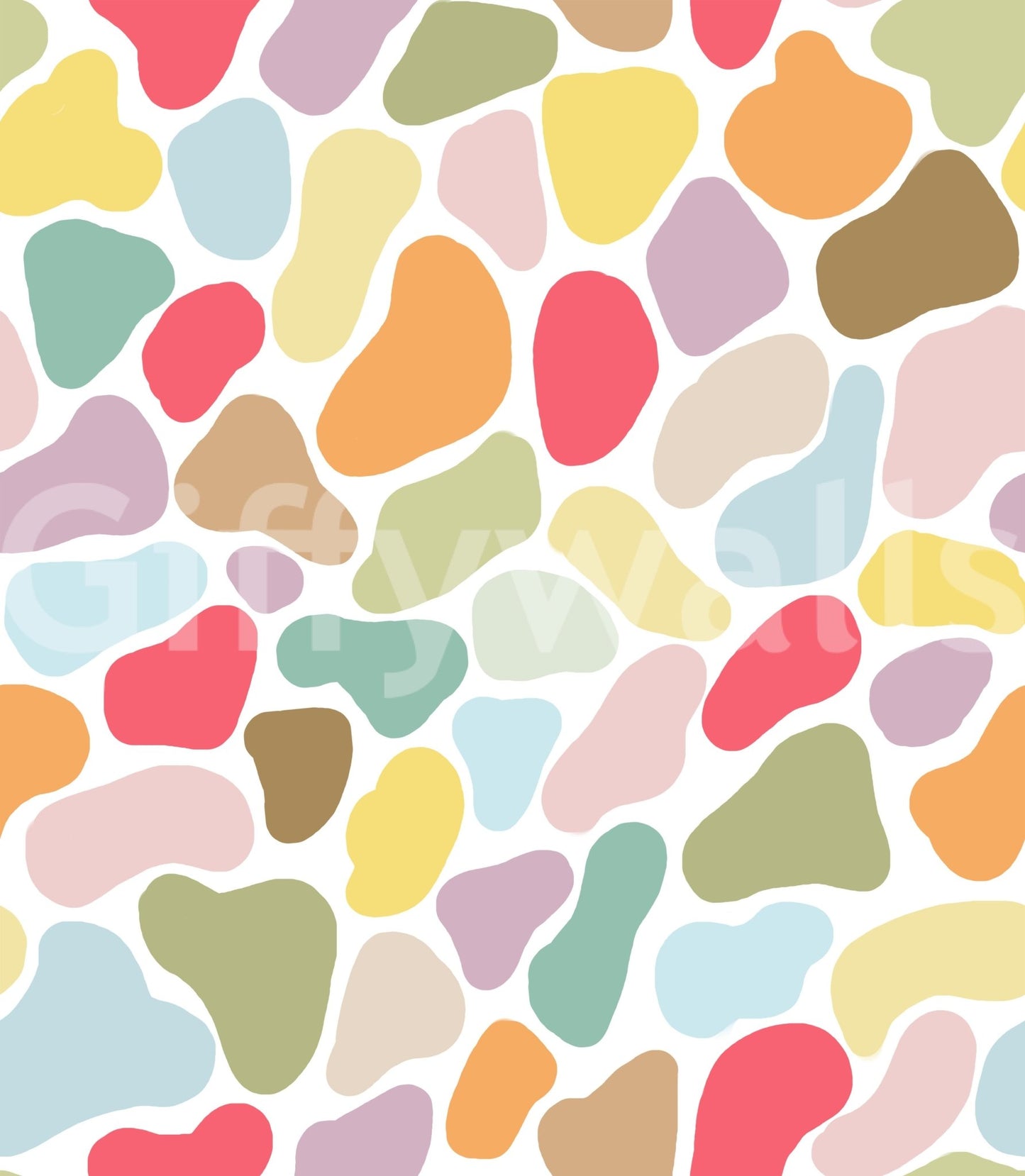 Array of pastel and bold tones featured on this pebble wallpaper⁠GD9453